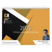 Anwesen-Kalender | Schwarz & Gold Realtor-Design Kalender (Titelbild)
