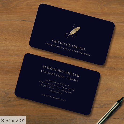 Anwesen Planer Business Card Visitenkarte