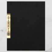 Anwesen Planning Black Gold Leather Print Division (Rückseite)