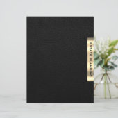 Anwesen Planning Black Gold Leather Print Division (Stehend Vorderseite)