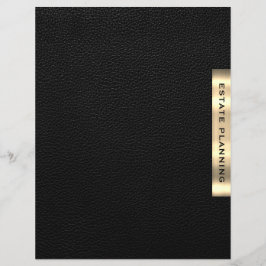 Anwesen Planning Black Gold Leather Print Division