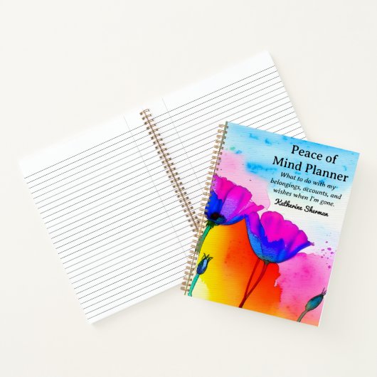 Anwesen Planning Peace of Mind End Planner Notizblock (Innenseite)