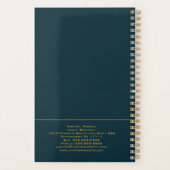 Anwesen Planning Portfolio - Dunkelblau | Gold Planer (Rückseite)