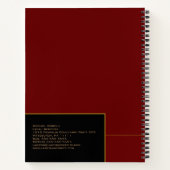 Anwesen Planning Portfolio - Schwarz | Blue Notebo Notizblock (Rückseite)