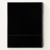 Anwesen Planning Portfolio - Schwarz | Gold Notizblock (Rückseite)