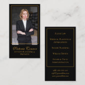 Anwesen Planning & Probate Anwaltskanzlei Wills & Visitenkarte (Vorne/Hinten)