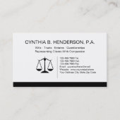Anwesen-Rechtsanwalts-Geschäfts-Karten Visitenkarte (Vorderseite)