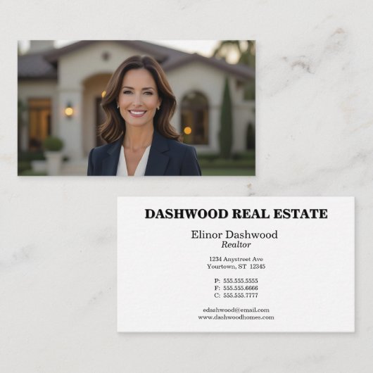 Anwesen Visitenkarte (Vorne/Hinten)