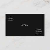 Anwesen-Visitenkarte Visitenkarte (Rückseite)