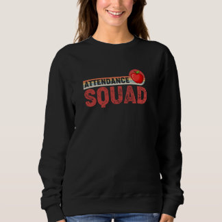Anwesend Angestellter Teilnahme Squad Retro Vintag Sweatshirt