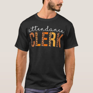 Anwesende Leopard Herbst Herbstliebhaber Dank T-Shirt