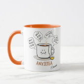 ANXIETEA Tasse - 15 Oz Funny Cartoon Design (Links)