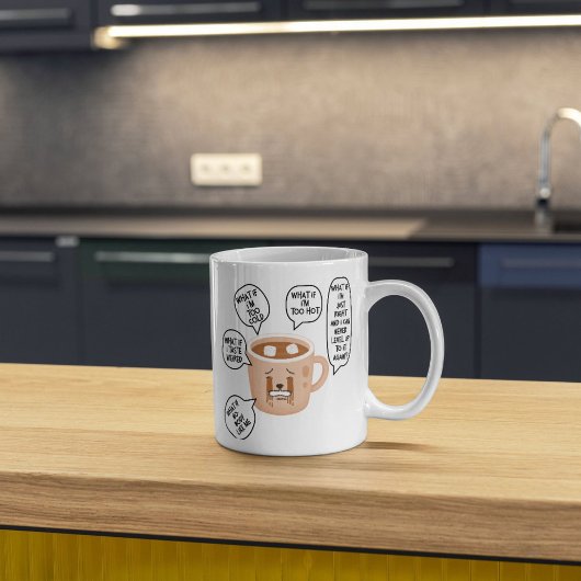 ANXIETEA White 11oz Keramik Tasse