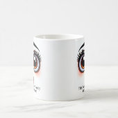 Anxiety And Espresso, Fabulous Eyes Funny Face Kaffeetasse (Mittel)