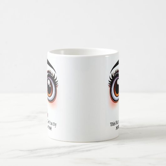 Anxiety And Espresso, Fabulous Eyes Funny Face Kaffeetasse (Mittel)