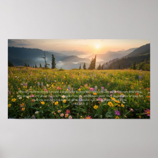 Anxiety and Worry Inspirational Words of Wisdom Poster (Vorne)