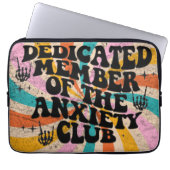 anxiety club member laptopschutzhülle (Vorderseite)