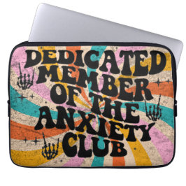 anxiety club member laptopschutzhülle