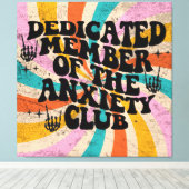 anxiety club member leinwanddruck (Insitu (Holzboden))
