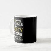 Anxiety Humor For Women With Overstimulation  Kaffeetasse (Vorderseite Links)