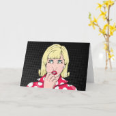 Anxiety Woman Karte (Gelbe Blume)