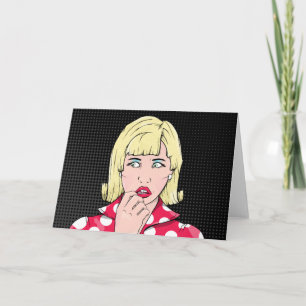 Anxiety Woman Karte