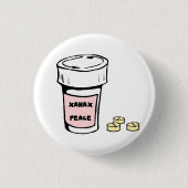 anxiety xanax peace button (Vorderseite)