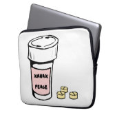 anxiety xanax peace laptopschutzhülle (Vorderseite Links)