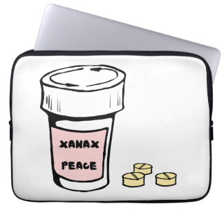 anxiety xanax peace laptopschutzhülle
