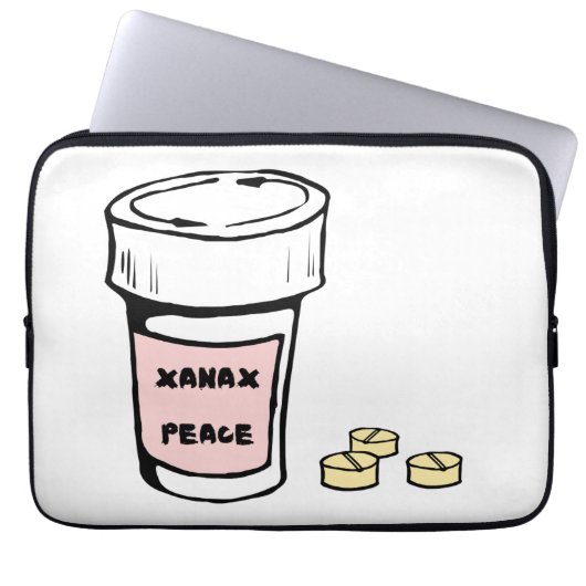 anxiety xanax peace laptopschutzhülle (Vorderseite)