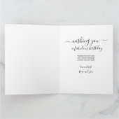 ANY AGE 5 Foto Klebemasse Salmon Custom Birthday Karte (Innenseite)