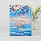 Any Age Birthday  snow is frozen Invitation  Invit Einladung (Stehend Vorderseite)