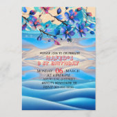 Any Age Birthday  snow is frozen Invitation  Invit Einladung (Vorderseite)