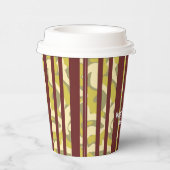 Any Age Camouflage Stripe Birthday Pappbecher (Rechts)