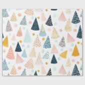 Any Age happy pastel birthday holiday Geschenkpapier (Flach)