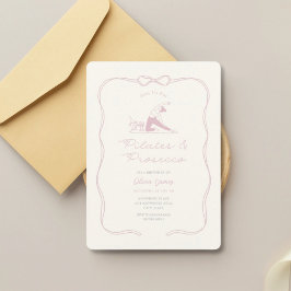 Any age pilates and prosecco birthday einladung