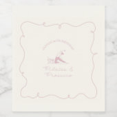 Any age pilates and prosecco birthday weinetikett (Einzelnes Label)