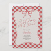 Any age Sip and paint birthday Einladung (Vorderseite)