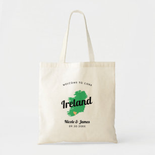 Any Color Ireland Wedding Welcome Bag, Irish Tragetasche
