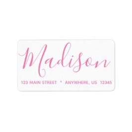 Any Color - Script Name Rücksendeadressen-Aufklebe Adressaufkleber