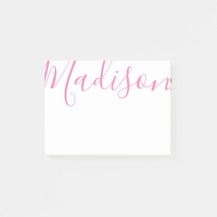 Any Color - Skriptname Postit Notepad Post-it Klebezettel