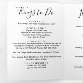 Any Color St. Kitts & Nevis Wedding Willkommensbri Dreifach-gefaltete Programmkarte (Innen Erste Seite)