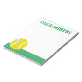 Any Colors Tennis Personalized Notepad Notizblock (Rotiert)