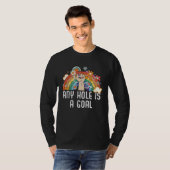 Any Hole Is A Goal Bisexual Rainbow Pride Bisexual T-Shirt (Vorne ganz)
