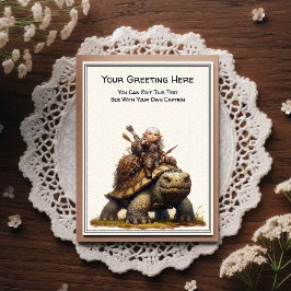 Any Occasion Gnome and Elven Warrior Storybook Postkarte