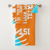 ANY team colors softball baseball athlete name Badhandtuch Set (Insitu)