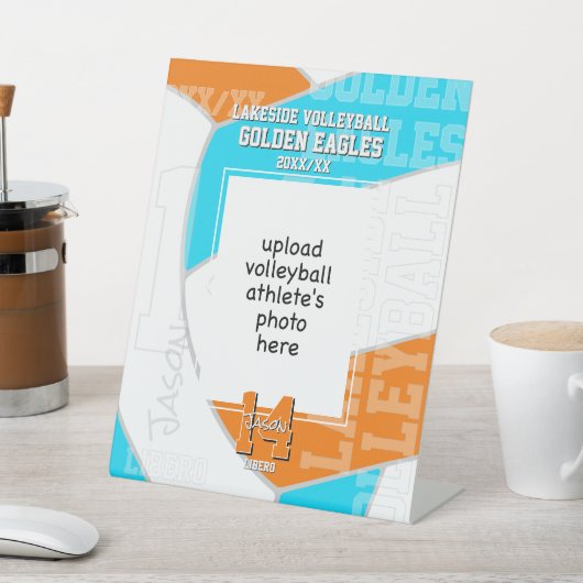 ANY team colors volleyball athlete photo Sockelschild (In SItu)