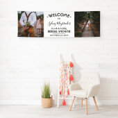 Any Theme Brautparty Modernes 2 Foto Willkommen Banner (Insitu)