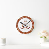 Any Time Is Coffee Time Runde Wanduhr (Zuhause)