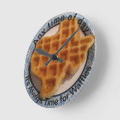 Any Time of Day Waffle Kitchen Clock Runde Wanduhr (Winkel)